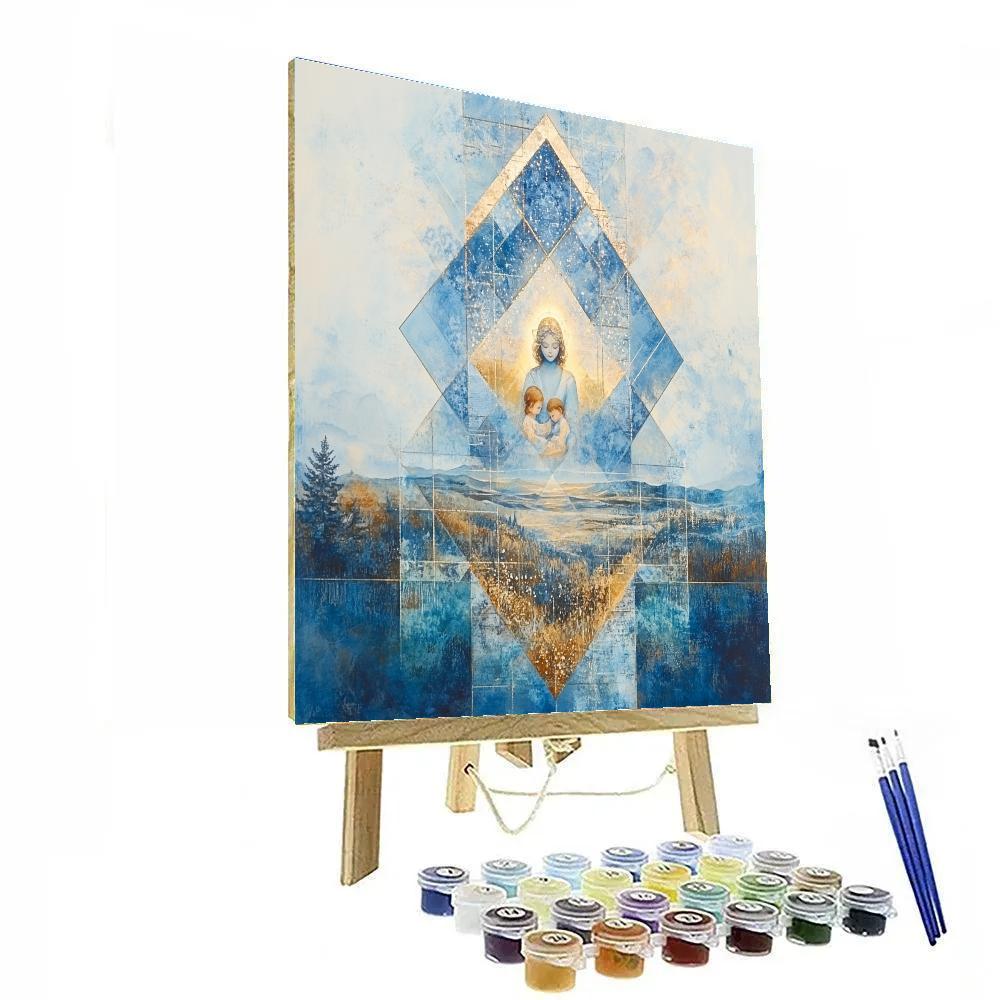 Raphael Inspired Madonna Of The Night Sky Numbered painting kits