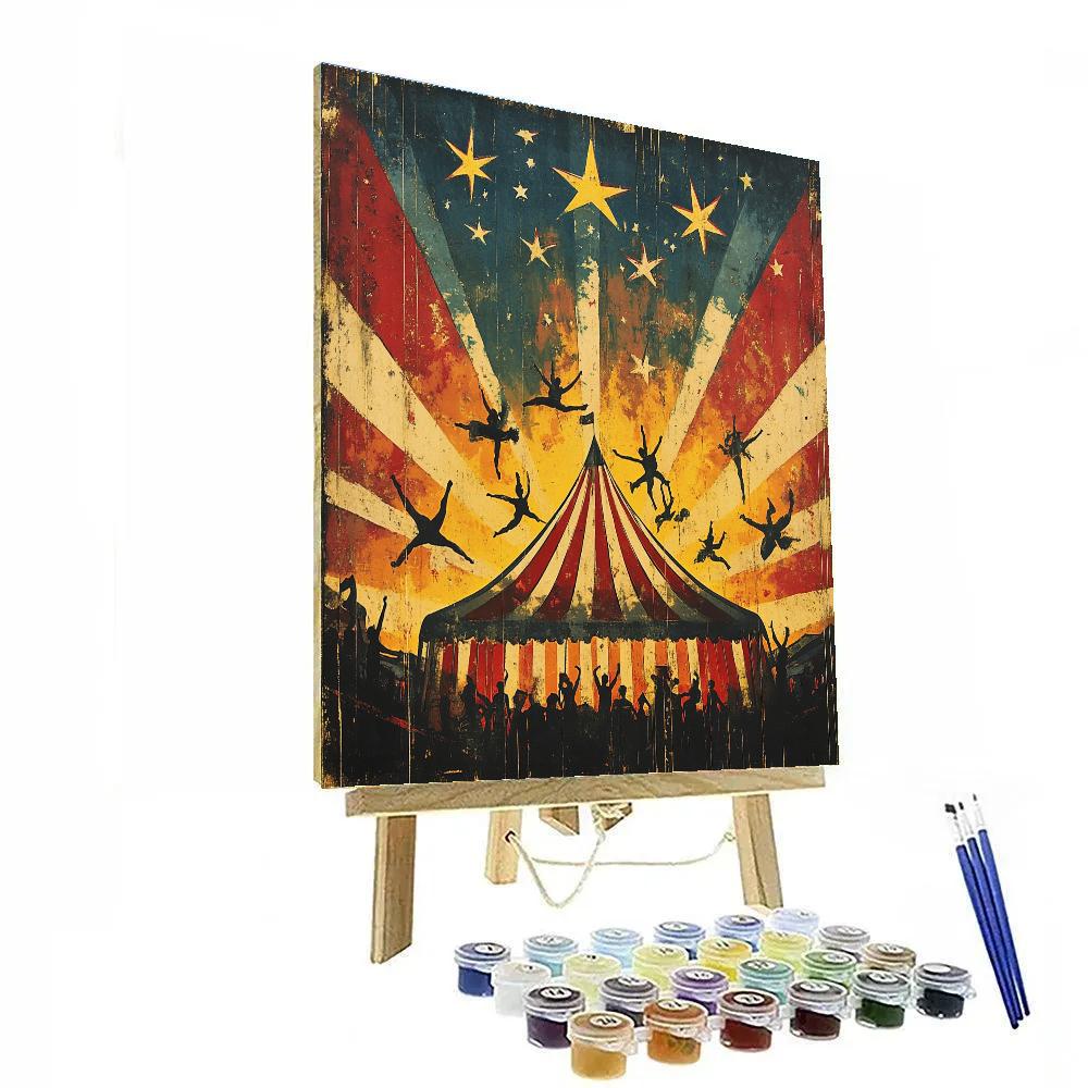 Toulouse Lautrec Inspired Night Circus Constellations Number painting