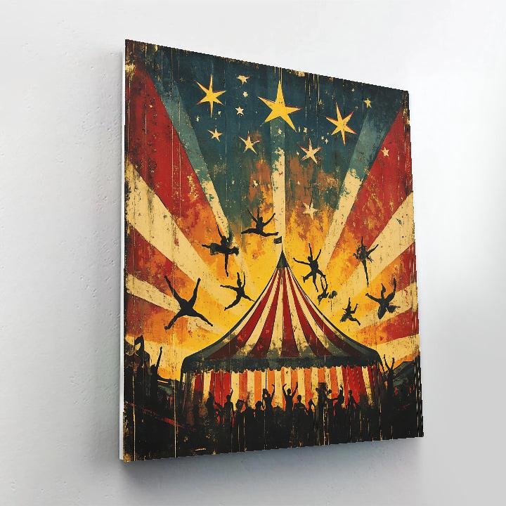 Toulouse Lautrec Inspired Night Circus Constellations Number painting