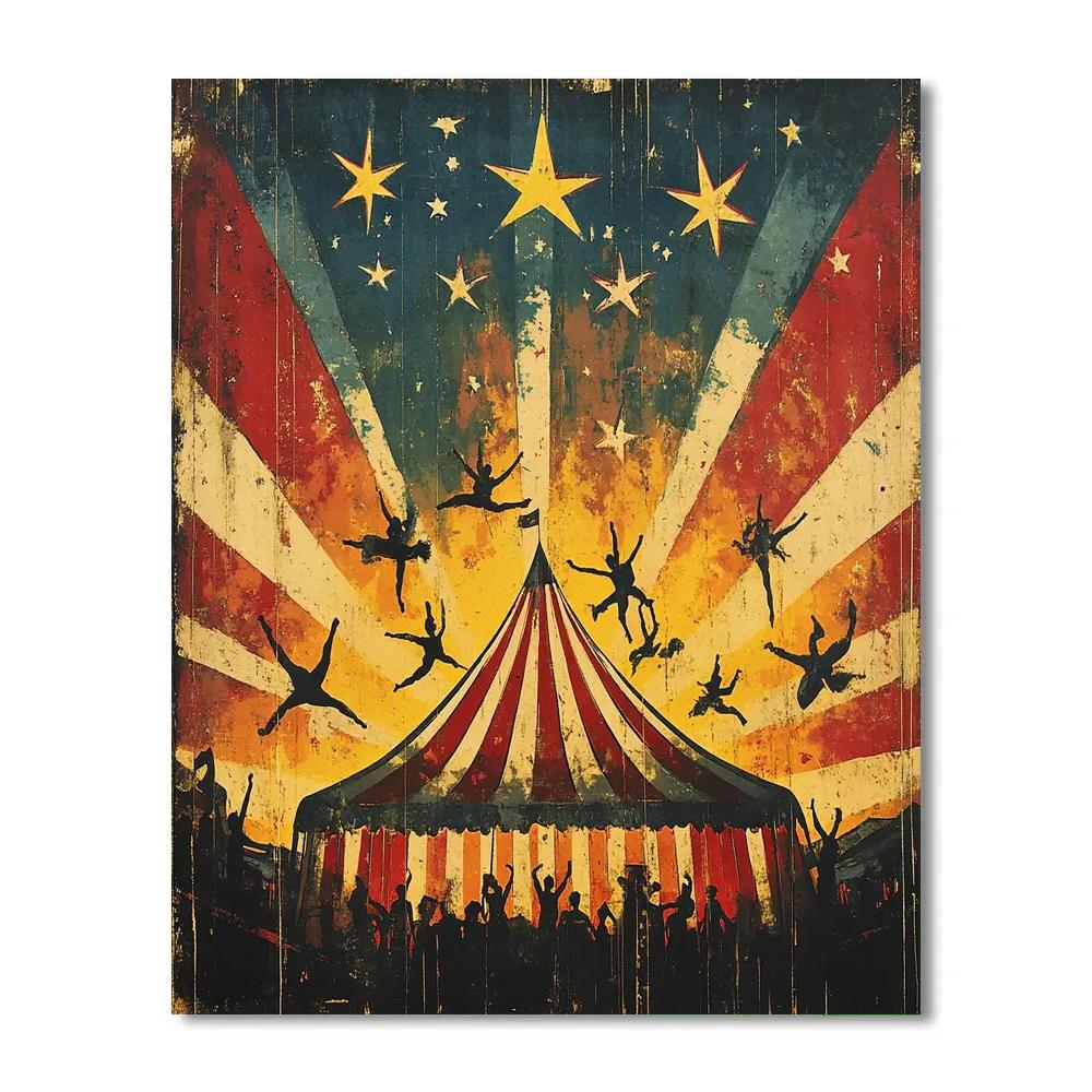 Toulouse Lautrec Inspired Night Circus Constellations Number painting