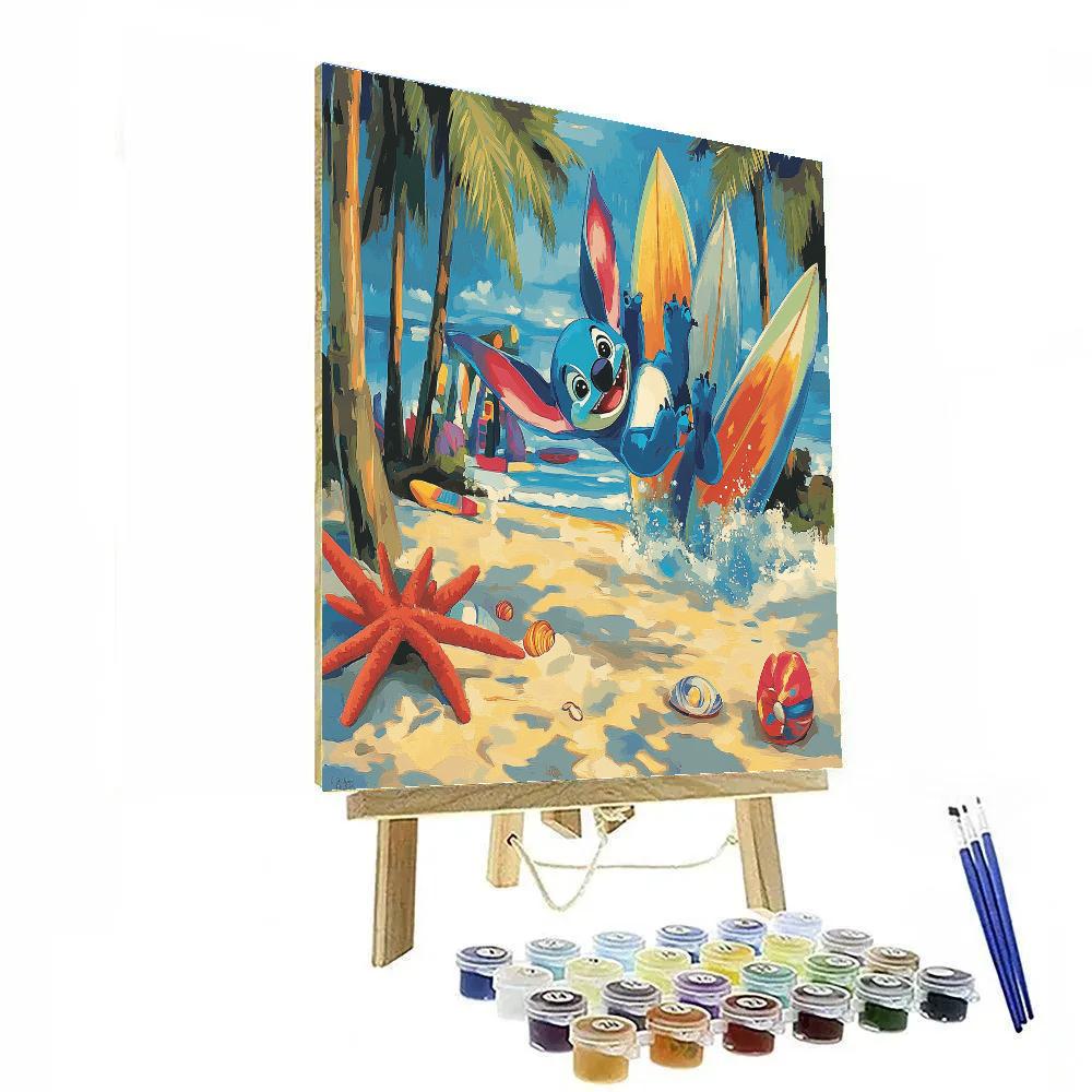 Stitch Island Flip Disney Inspired DIY paint by numbers