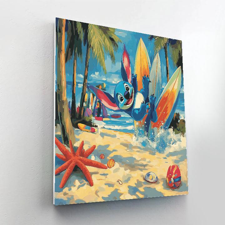 Stitch Island Flip Disney Inspired DIY paint by numbers