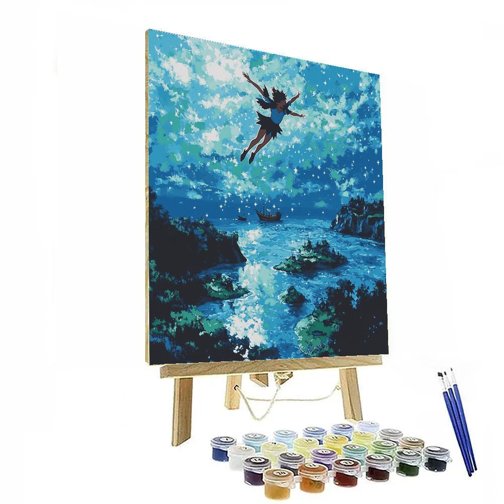 Peter Pan Neverland Fly Disney Inspired DIY paint by numbers