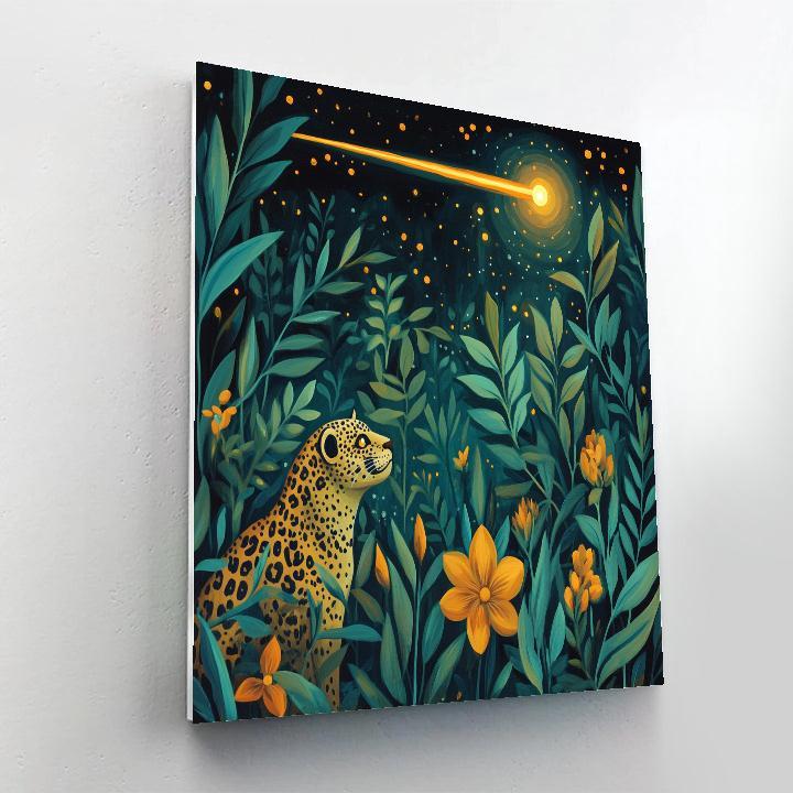 Henri Rousseau Inspired Jungle Comet Numbered painting kits