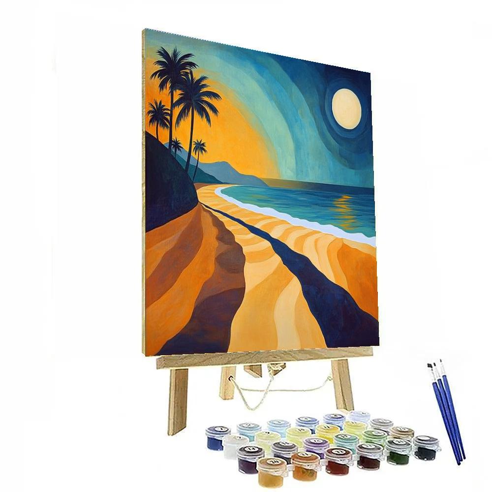 Paul Gauguin Inspired Island Moonrise Paint by numbers kits
