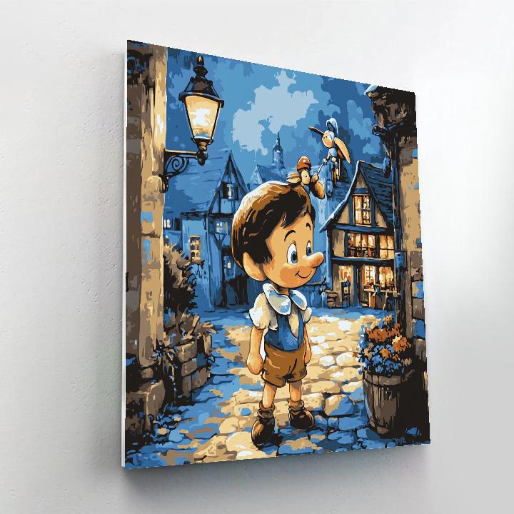 Pinocchio Honest Moment Disney Inspired Painting by numbers kit