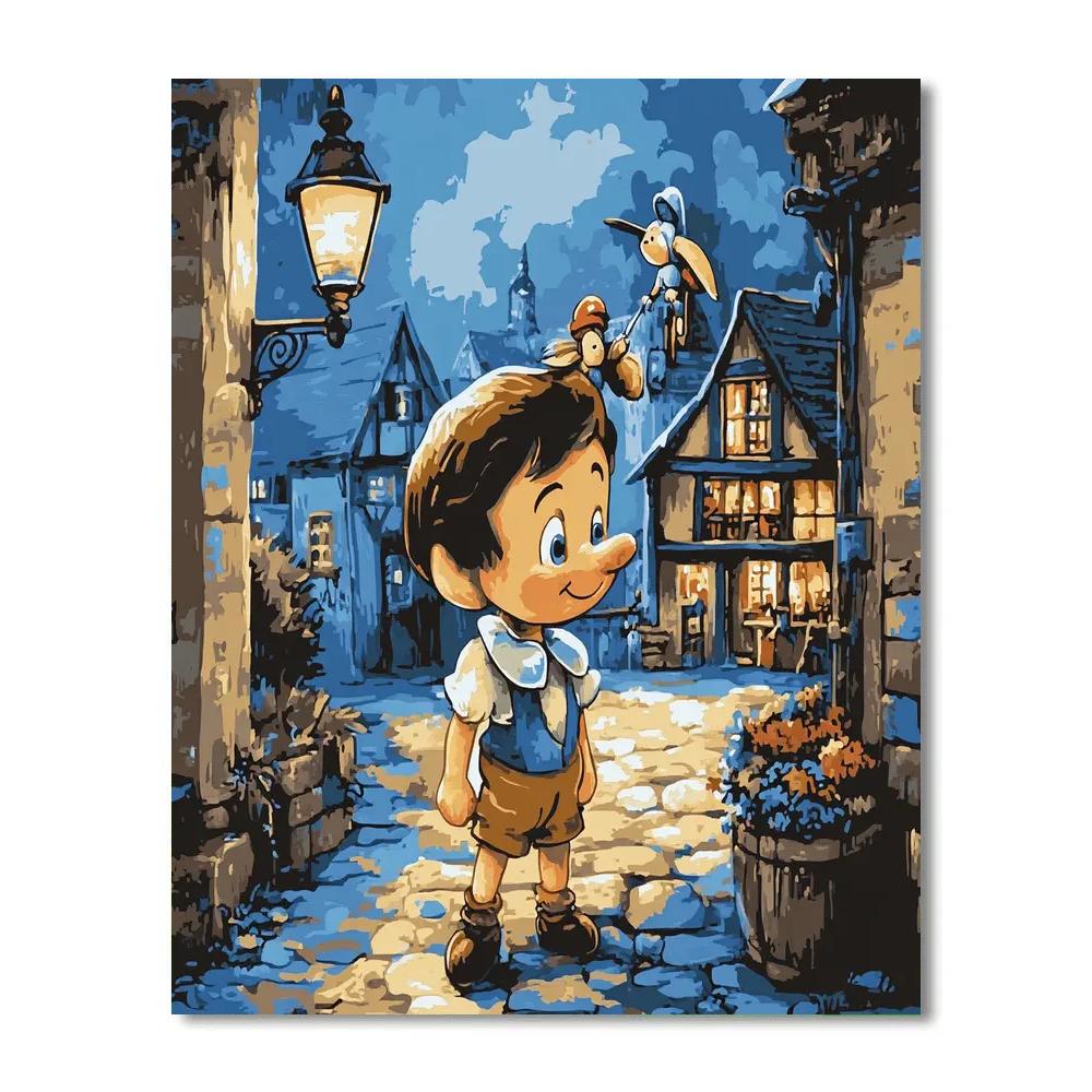 Pinocchio Honest Moment Disney Inspired Painting by numbers kit