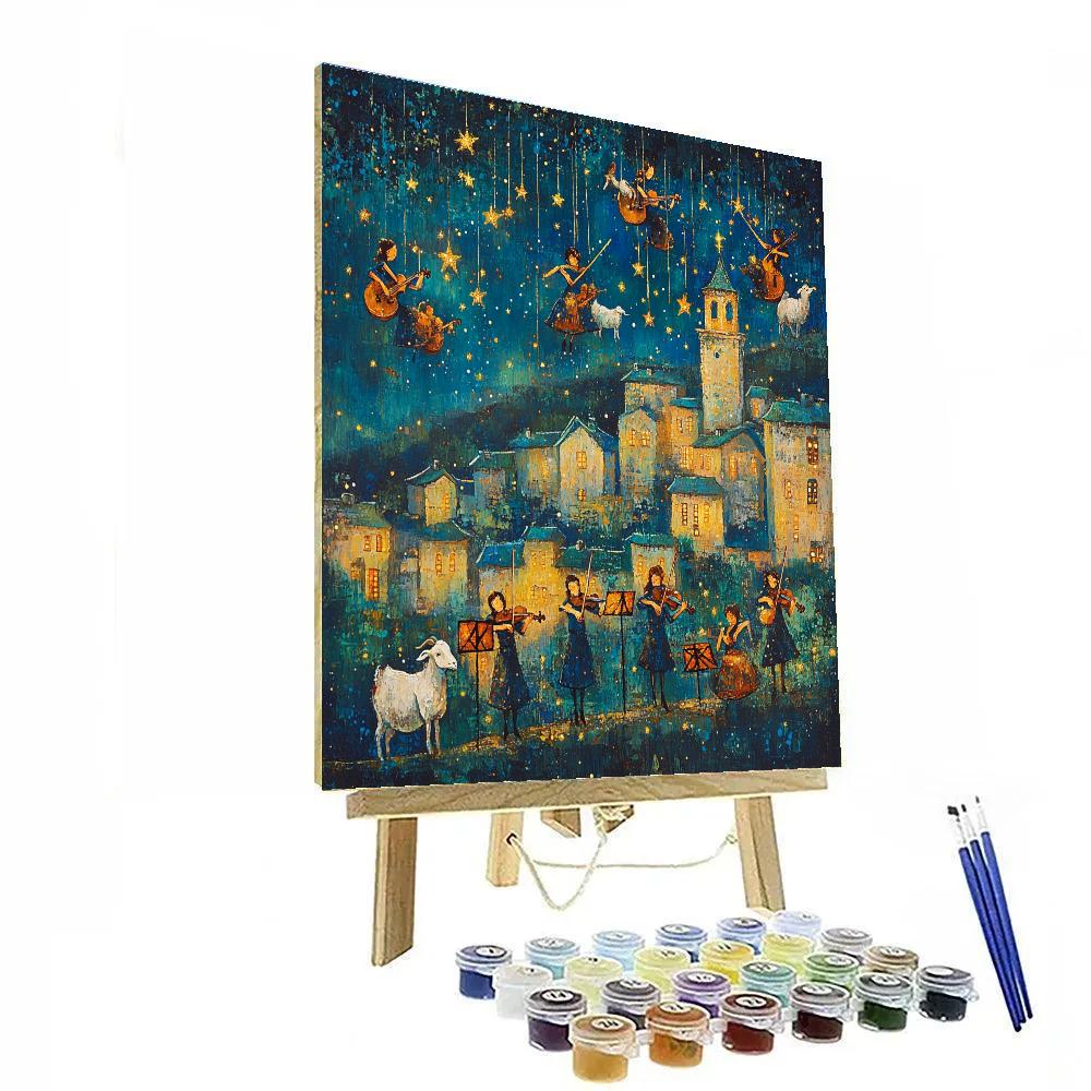 Marc Chagall Inspired Musicians Of The Milky Way Paint by numbers kits