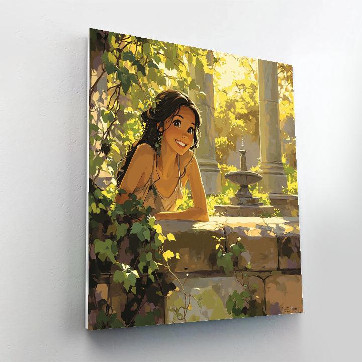 Megara Garden Repose Disney Inspired painting number kit