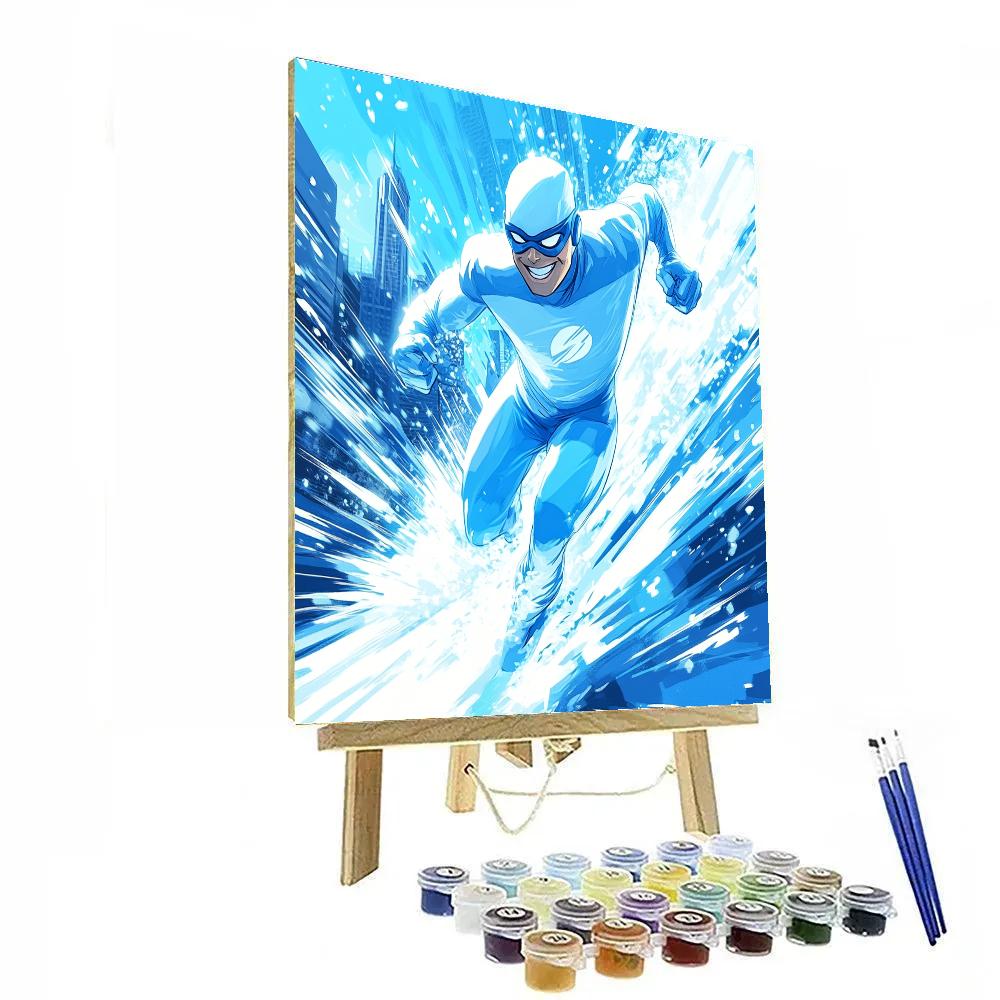 Frozone Dash Through Snow Disney Inspired Paint by numbers kits