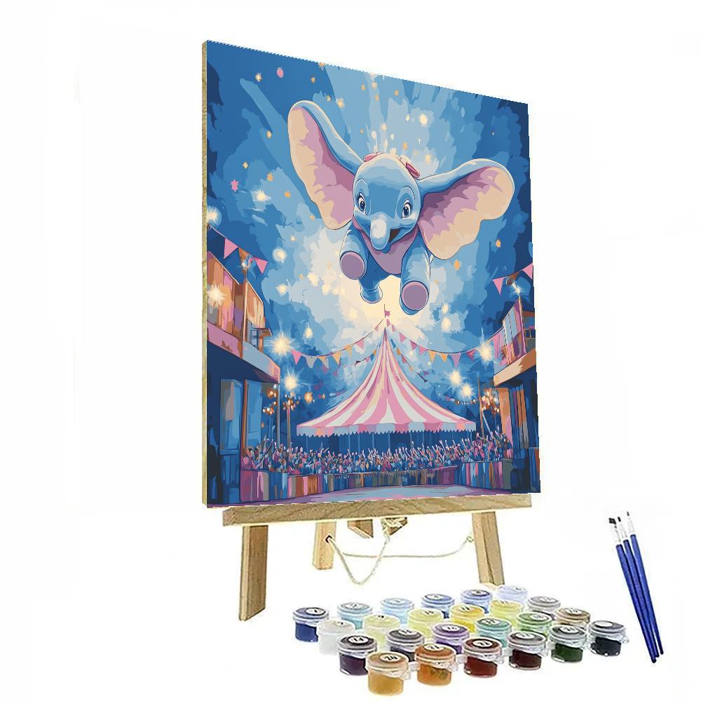 Dumbo Circus Flight Disney Inspired DIY paint by numbers