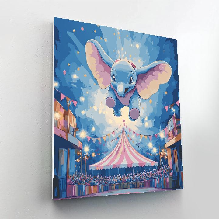Dumbo Circus Flight Disney Inspired DIY paint by numbers