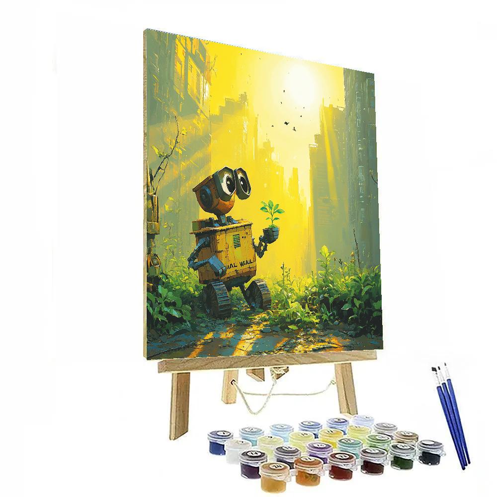 WALL E Garden Discovery Disney Inspired paint by numbers