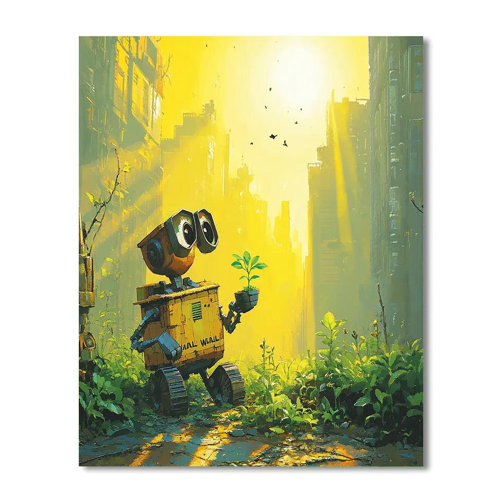 WALL E Garden Discovery Disney Inspired paint by numbers