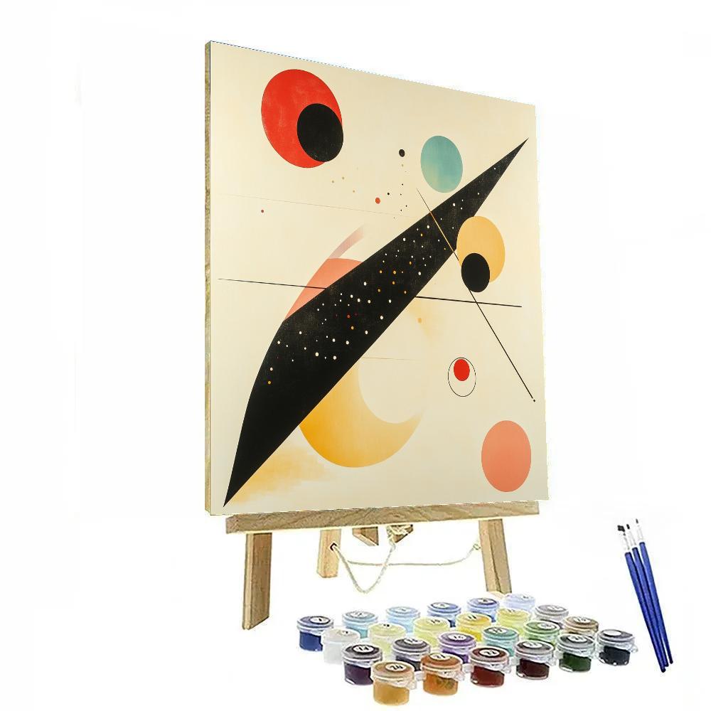 Wassily Kandinsky Inspired Orbiting Forms Numbered painting kits