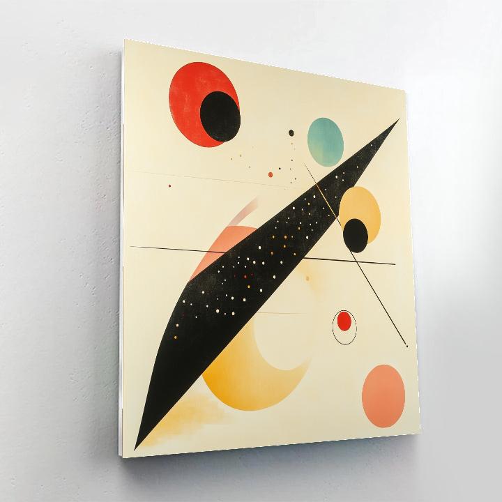 Wassily Kandinsky Inspired Orbiting Forms Numbered painting kits