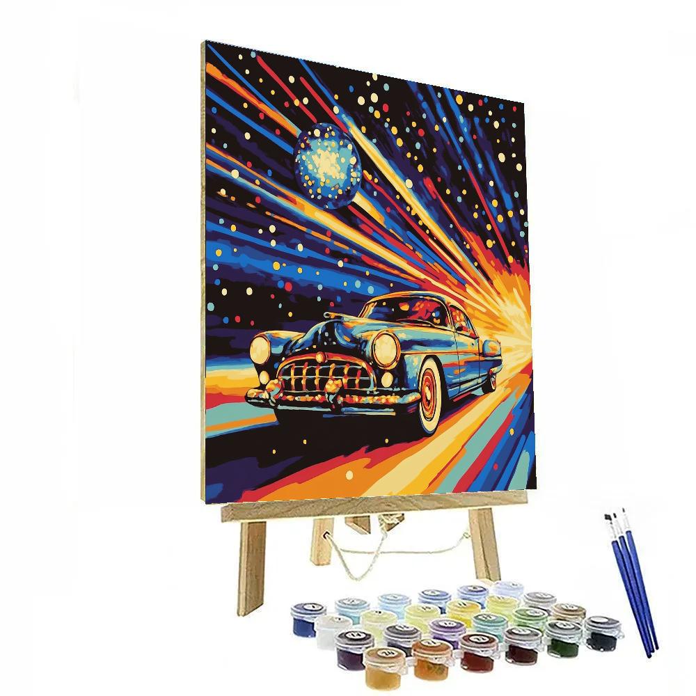 Roy Lichtenstein Inspired Highway Meteor Painting by numbers kit