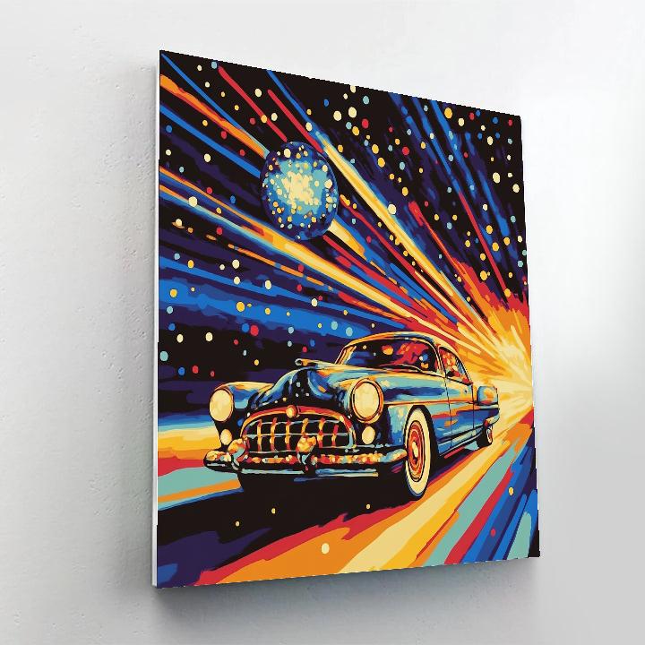 Roy Lichtenstein Inspired Highway Meteor Painting by numbers kit