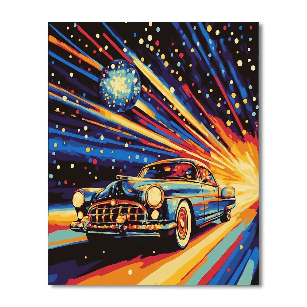 Roy Lichtenstein Inspired Highway Meteor Painting by numbers kit