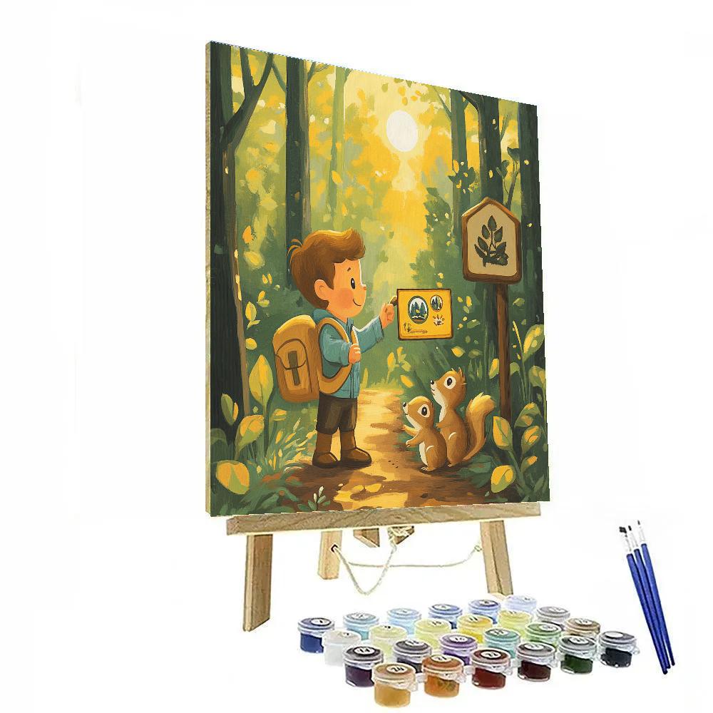 Russell Nature Badge Day Disney Inspired painting number kit