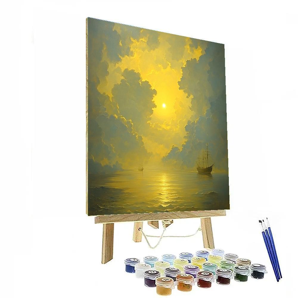 JMW Turner Inspired Sun Piercing Fog Painting by numbers kit