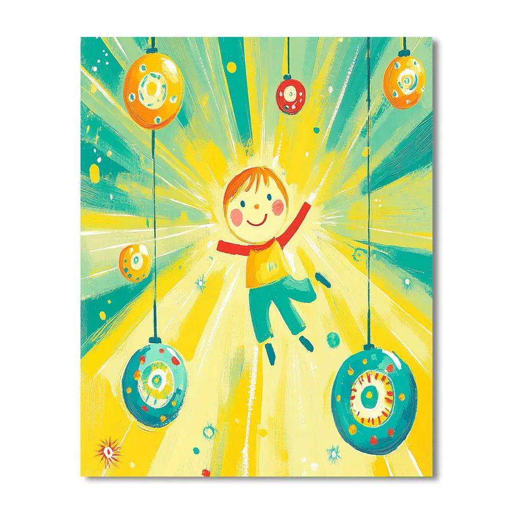 Joy Bright Feelings Disney Inspired DIY paint by numbers
