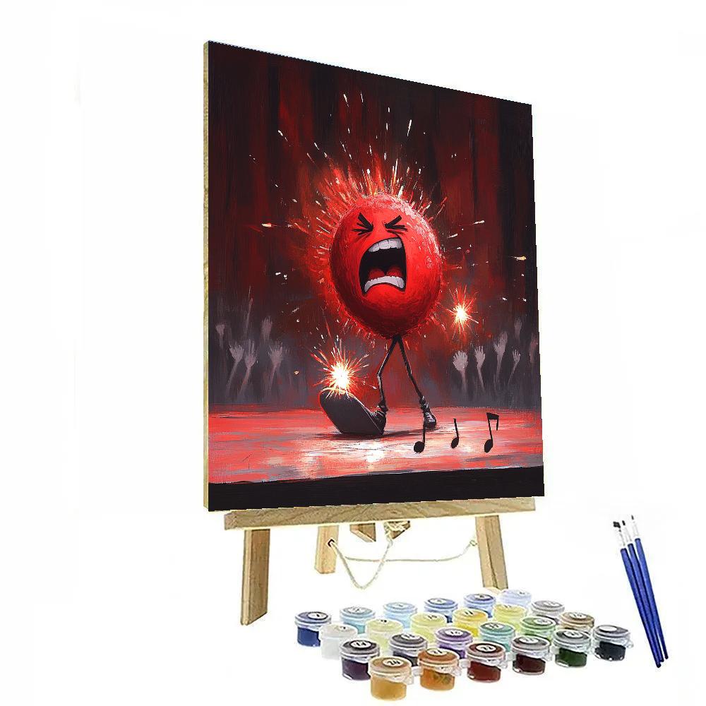 Anger Rocket Song Disney Inspired paint by number