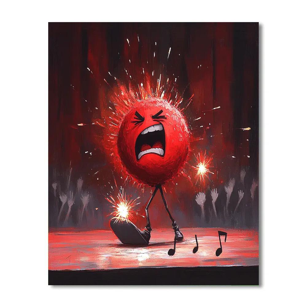 Anger Rocket Song Disney Inspired paint by number