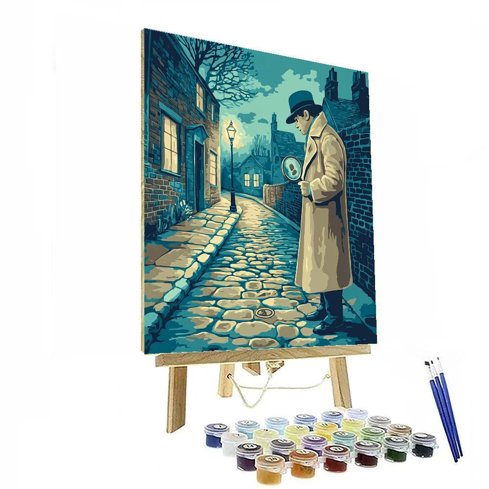 Basil Of Baker Street Mystery Disney Inspired Number painting