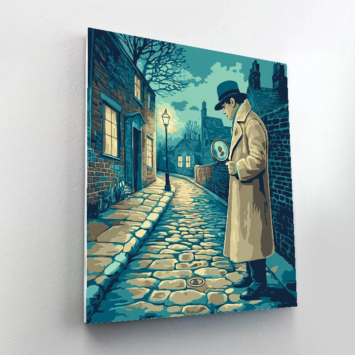 Basil Of Baker Street Mystery Disney Inspired Number painting