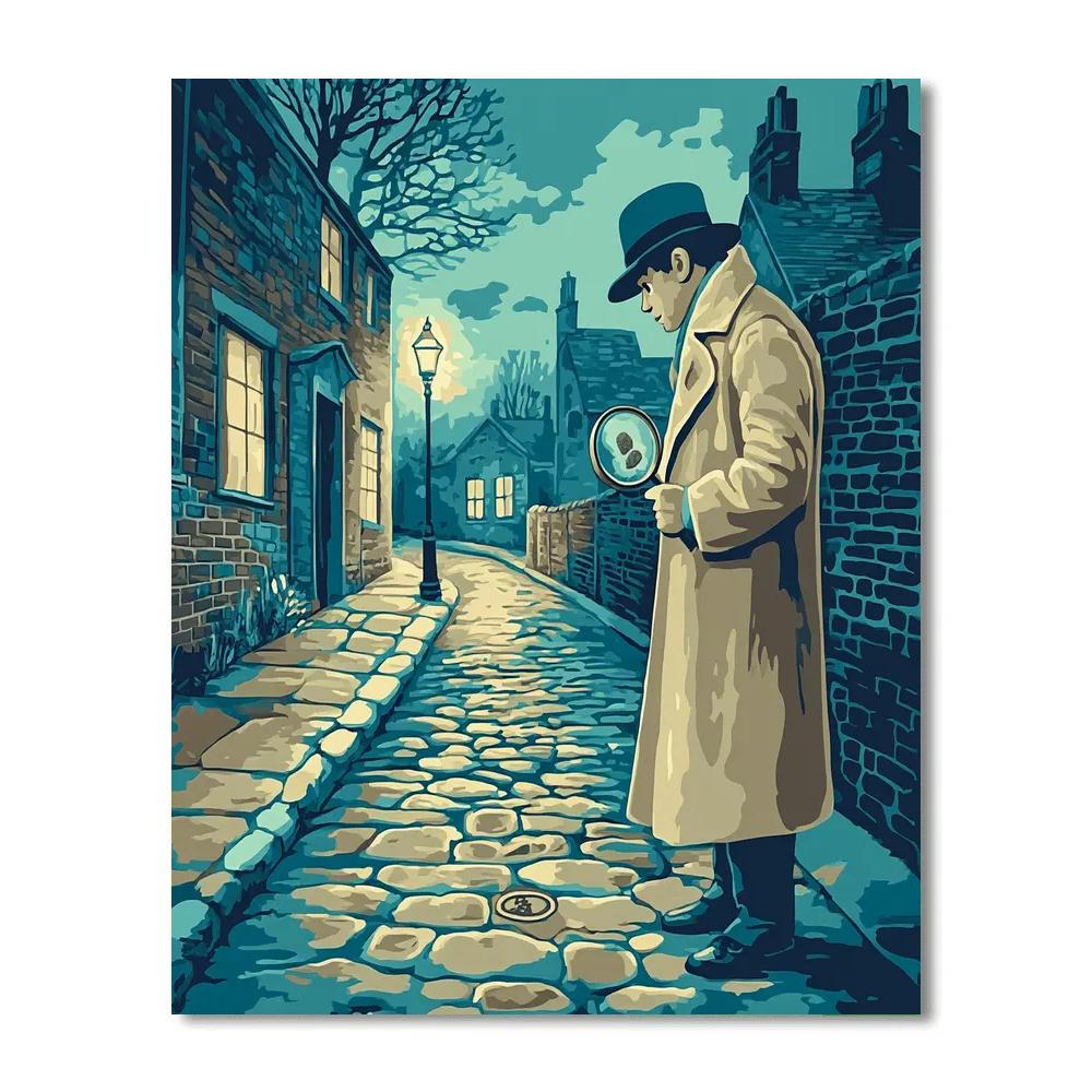 Basil Of Baker Street Mystery Disney Inspired Number painting