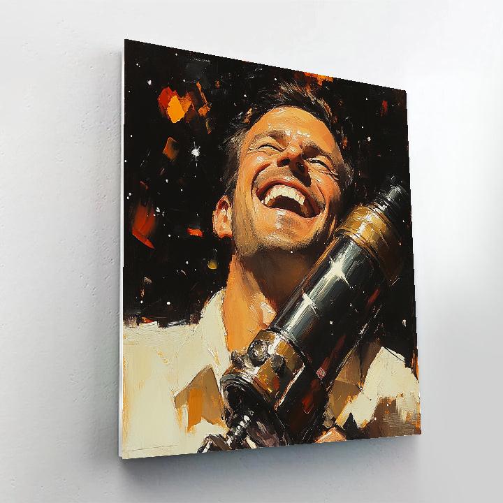 Frans Hals Inspired Laughing Stargazer paint by numbers
