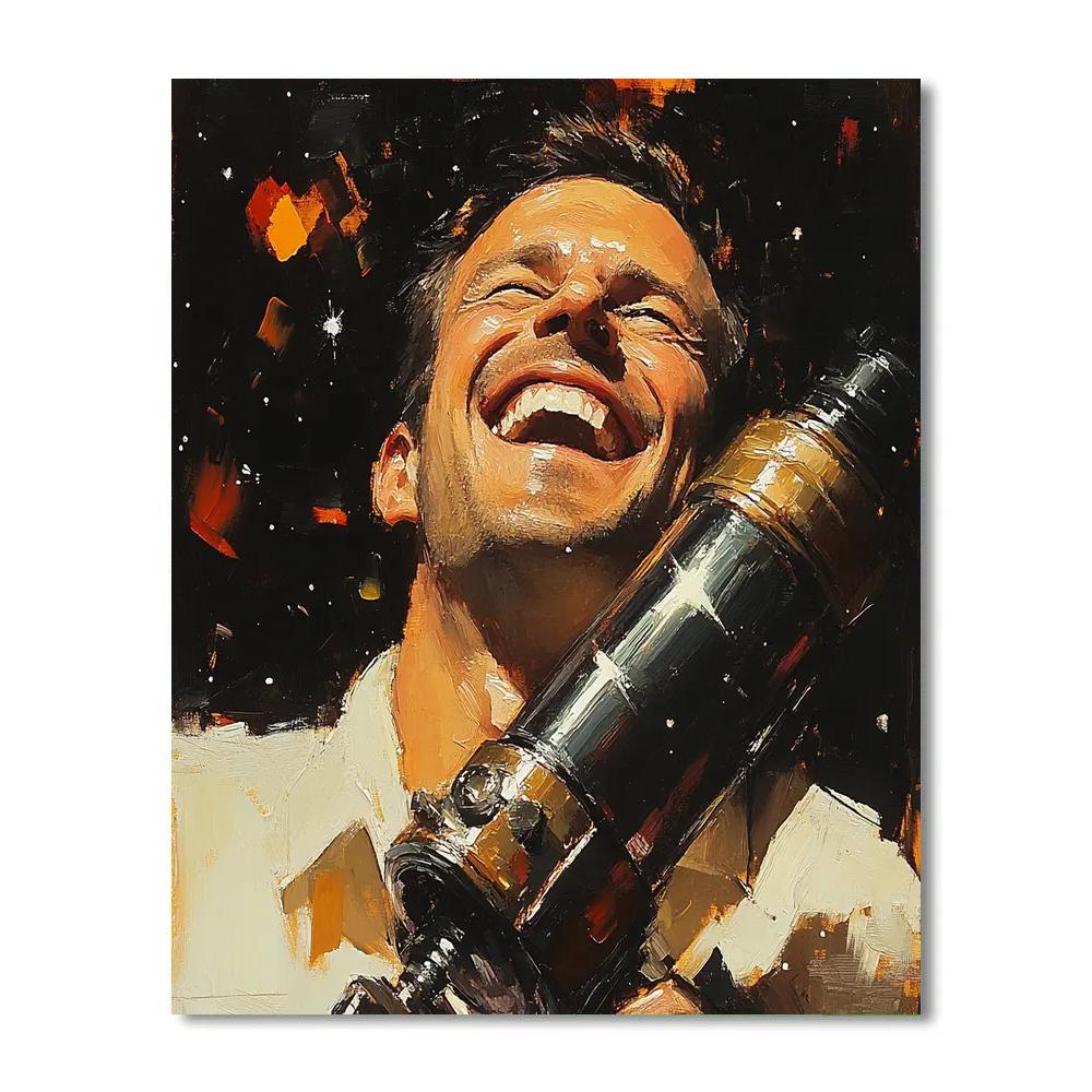 Frans Hals Inspired Laughing Stargazer paint by numbers