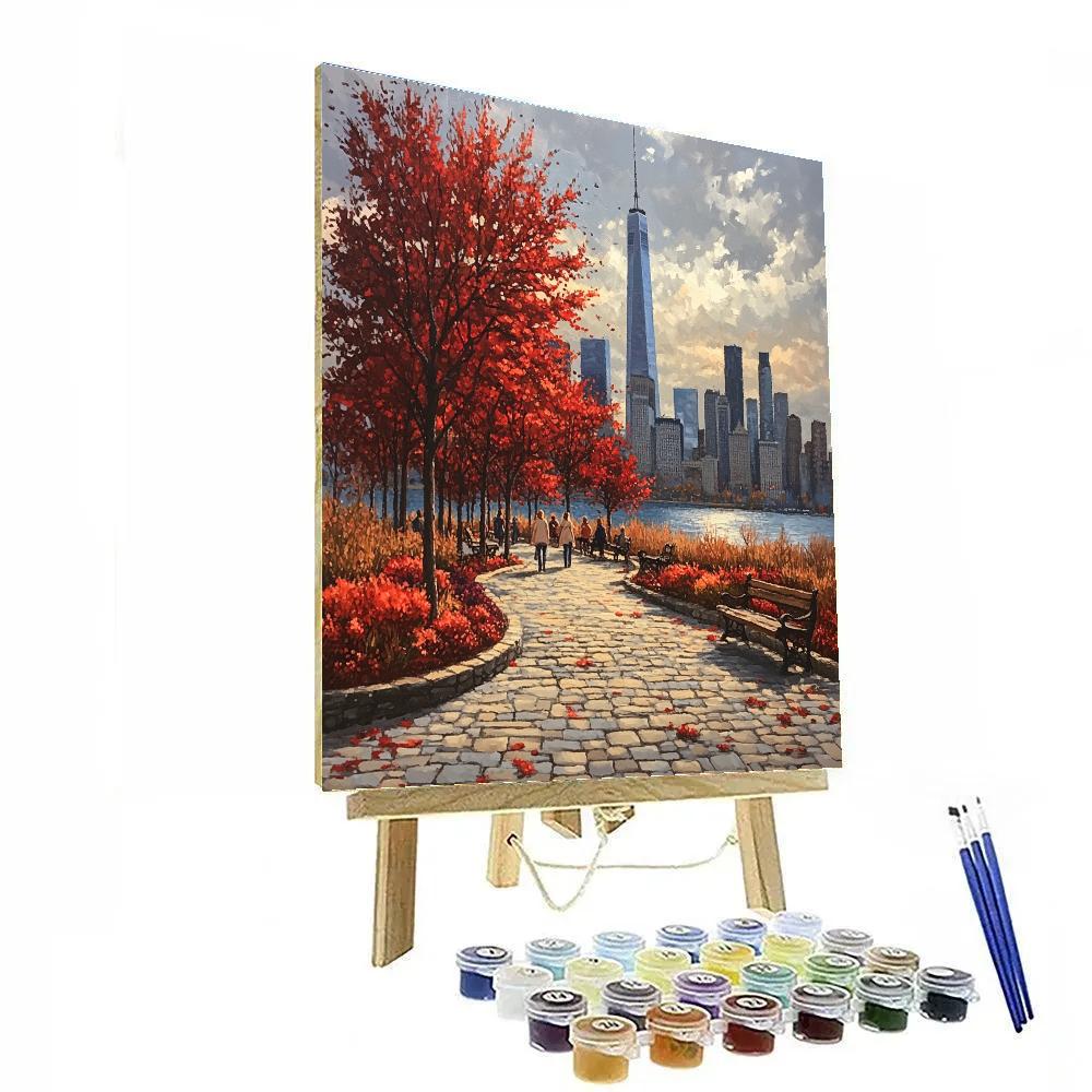 Early Autumn Leaves In New York Central Park United States Paint by numbers art