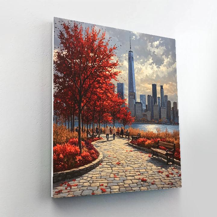 Early Autumn Leaves In New York Central Park United States Paint by numbers art