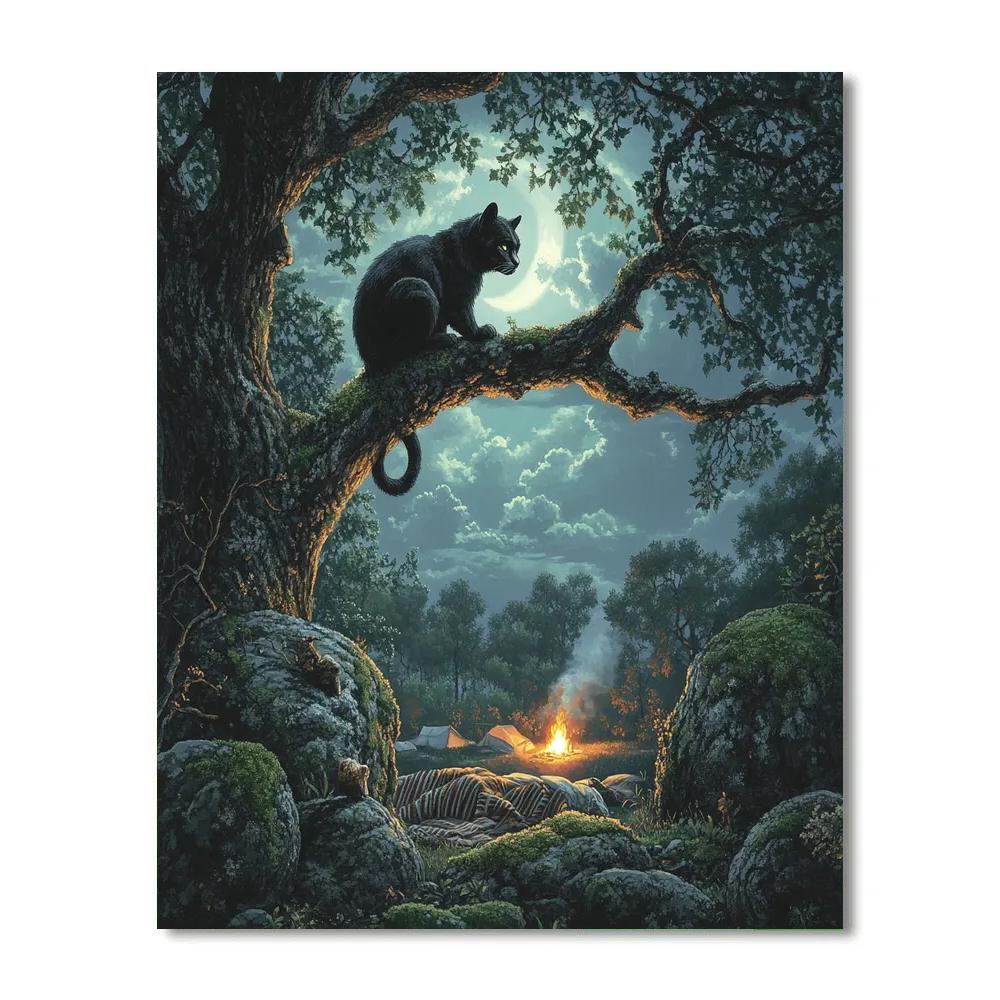 Bagheera Quiet Watch Disney Inspired Painting by numbers kit