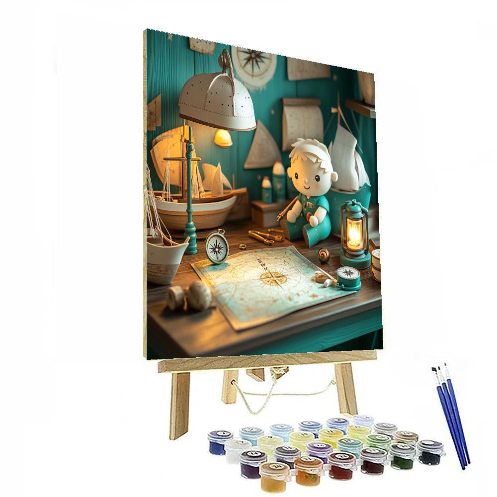 Milo Treasure Map Disney Inspired Numbered painting kits