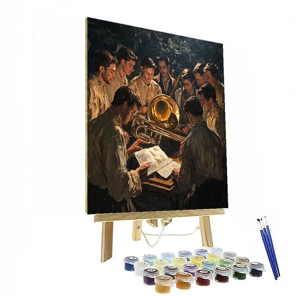 Rembrandt Inspired Night Watch Of Astronomers Paint by numbers kits