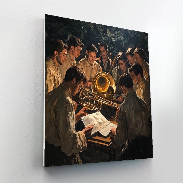 Rembrandt Inspired Night Watch Of Astronomers Paint by numbers kits