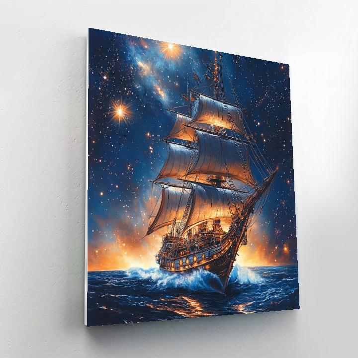 Jim Hawkins Solar Sail Disney Inspired Paint by numbers art