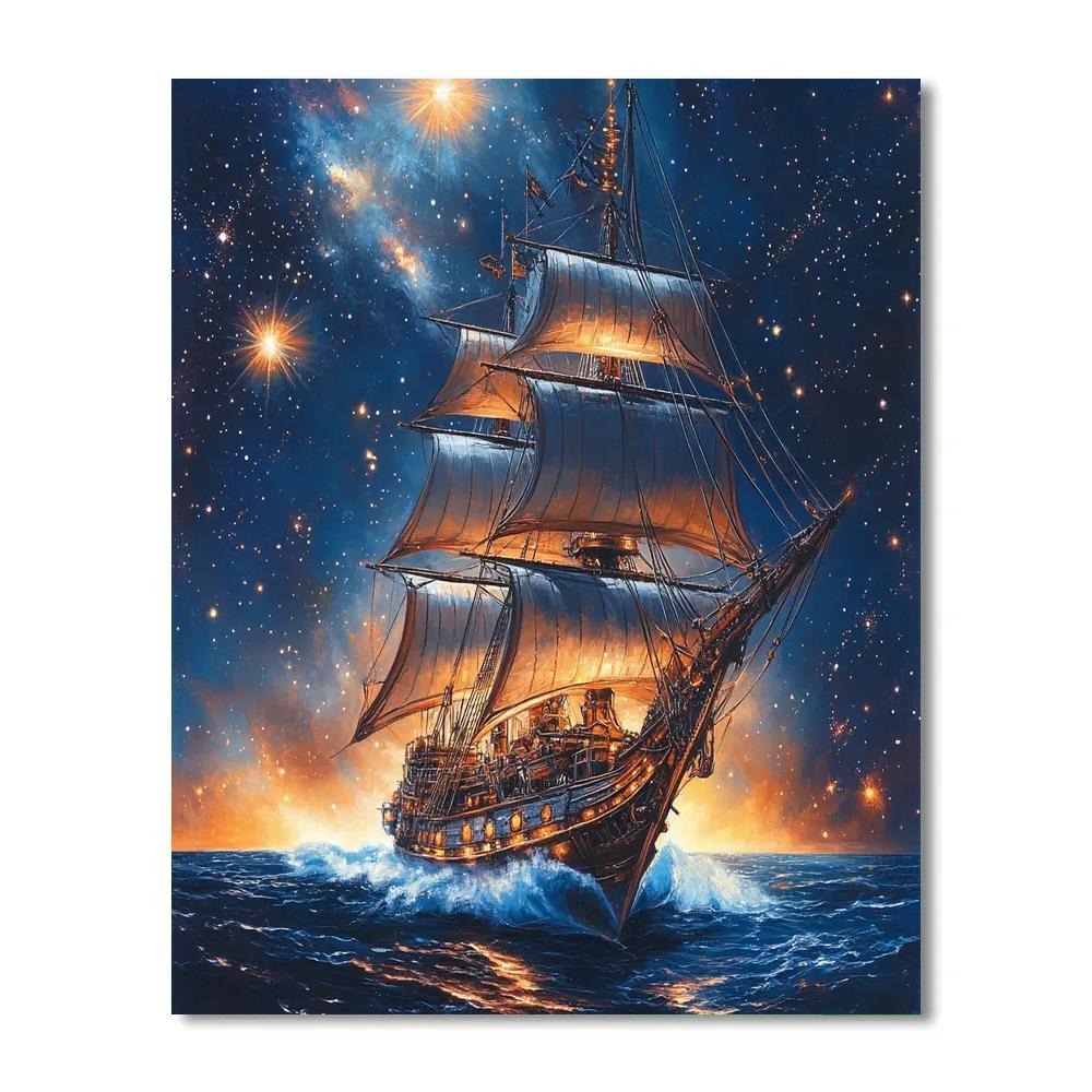 Jim Hawkins Solar Sail Disney Inspired Paint by numbers art