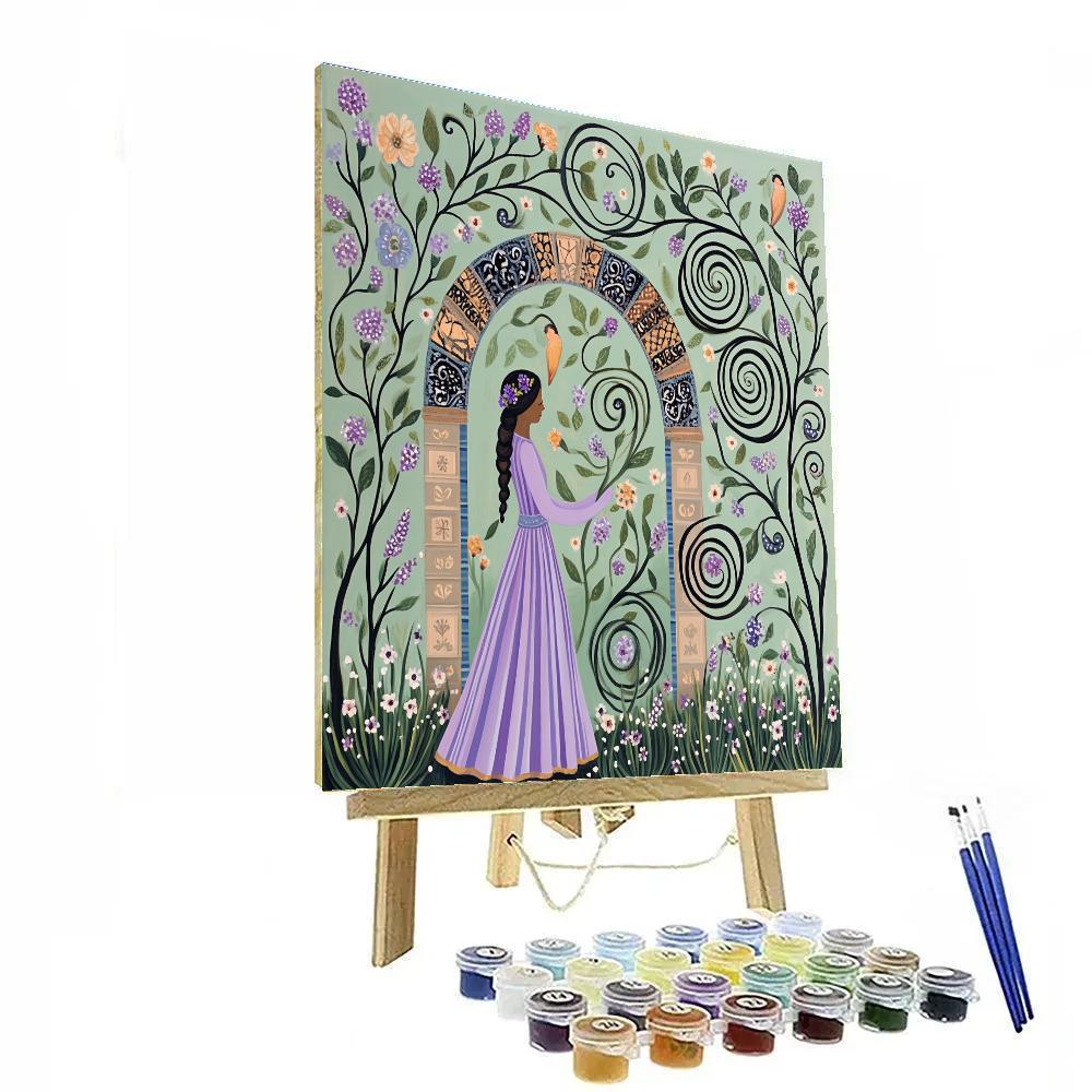 Isabela Garden Bloom Disney Inspired Painting by numbers kit