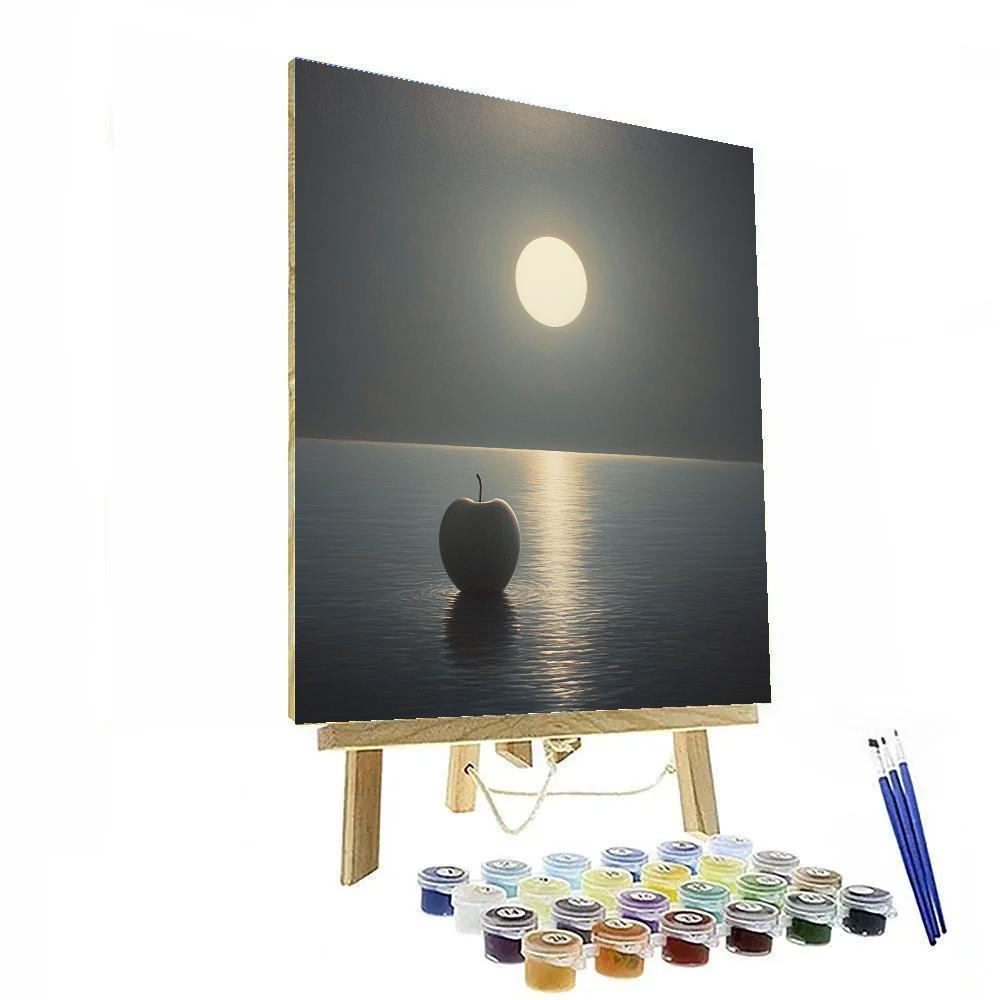 Rene Magritte Inspired Apple Eclipse Paint by numbers kits