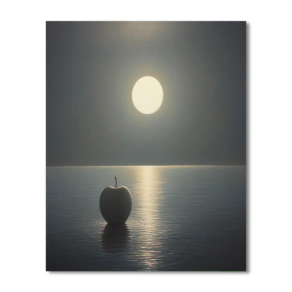 Rene Magritte Inspired Apple Eclipse Paint by numbers kits