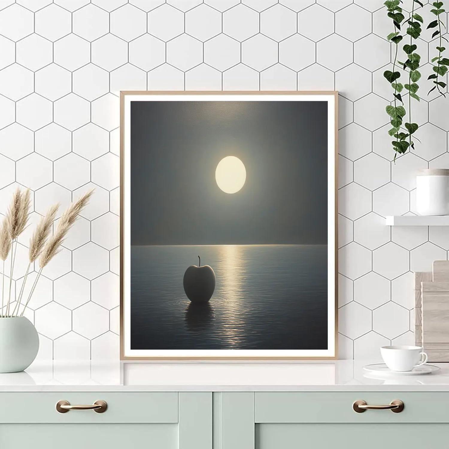Rene Magritte Inspired Apple Eclipse Paint by numbers kits