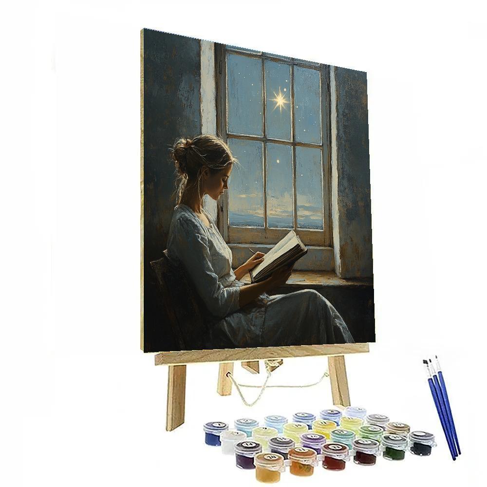 Vermeer Inspired Letter Under Morning Star paint by color