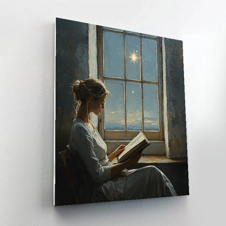 Vermeer Inspired Letter Under Morning Star paint by color