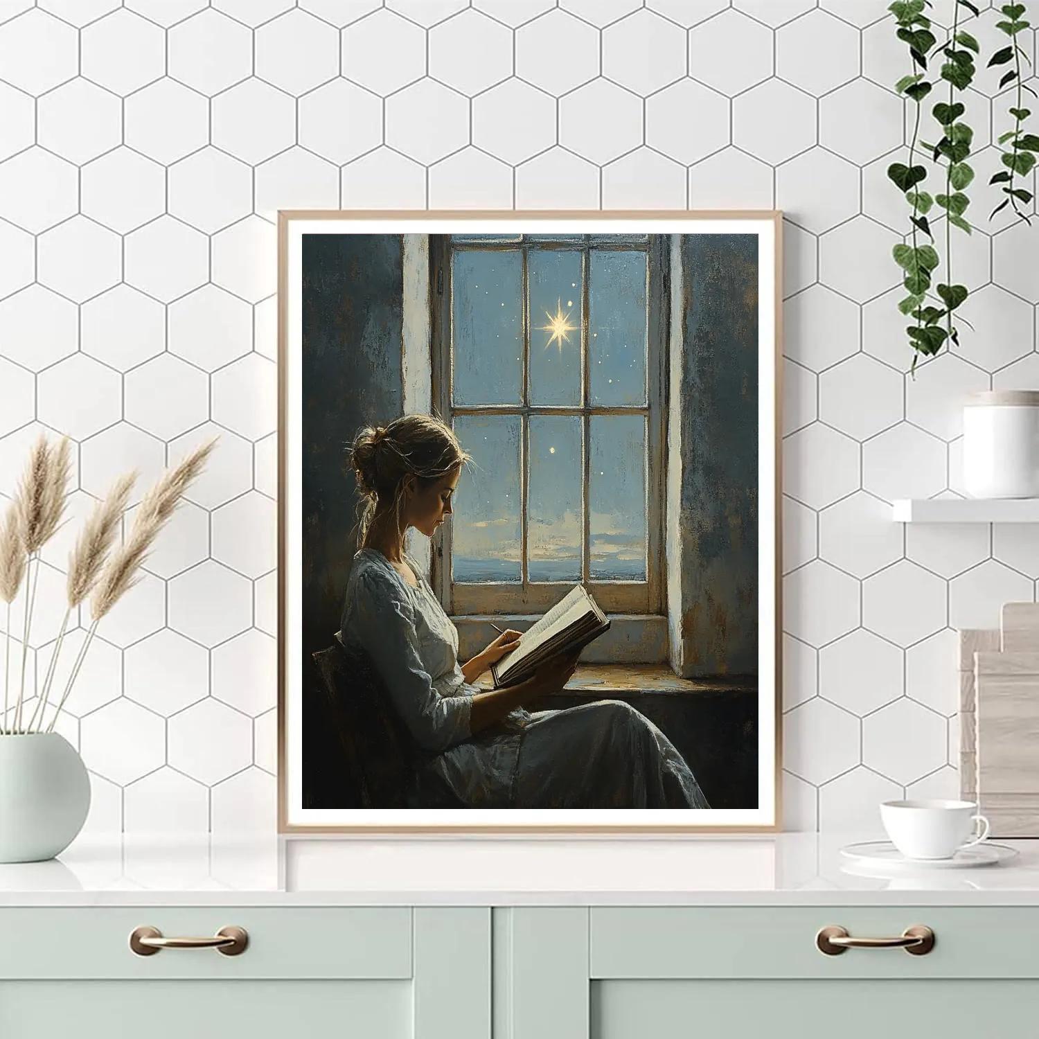 Vermeer Inspired Letter Under Morning Star paint by color