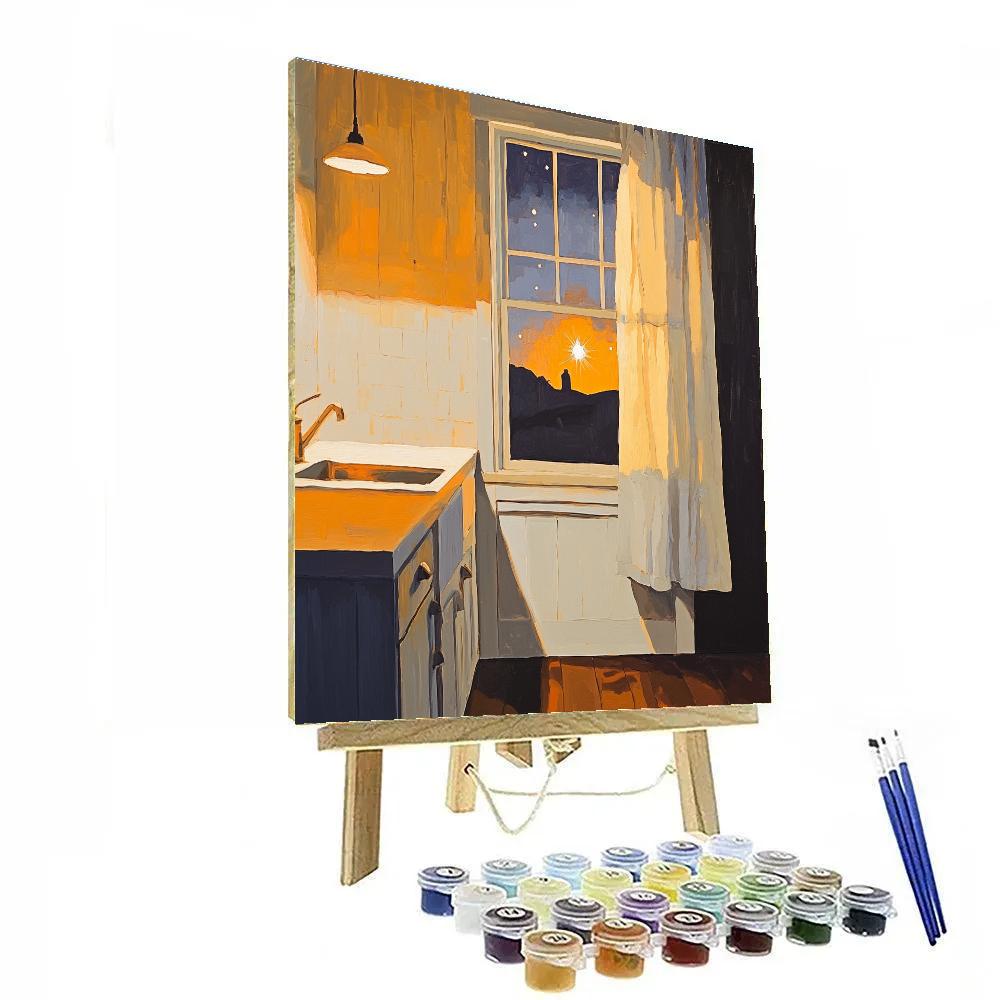 Bonnard Inspired Kitchen Window And Venus paint by color