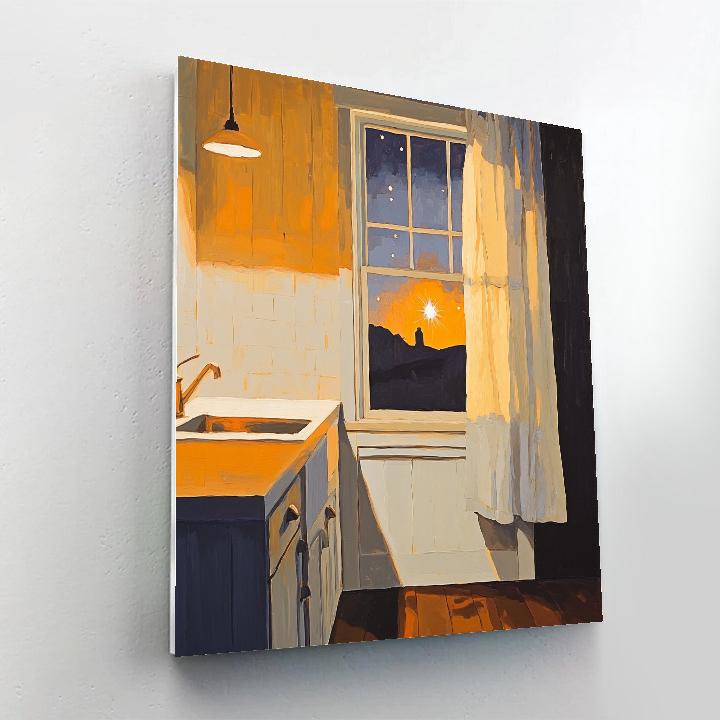 Bonnard Inspired Kitchen Window And Venus paint by color